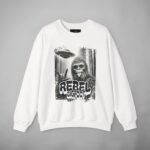 Bigfoot Rebel Sweatshirt: Cozy Casual Wear, Perfect for Nature Lovers, Funny Gift for Holidays, Adventure Apparel, UFO Enthusiast Gear
